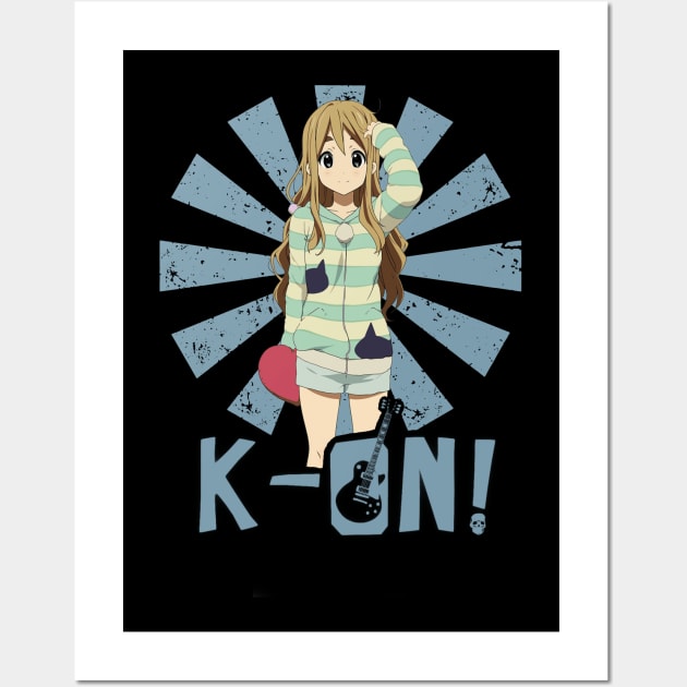 Bassline Groove K-on! featuring Mio T-Shirt Wall Art by NinaMcconnell